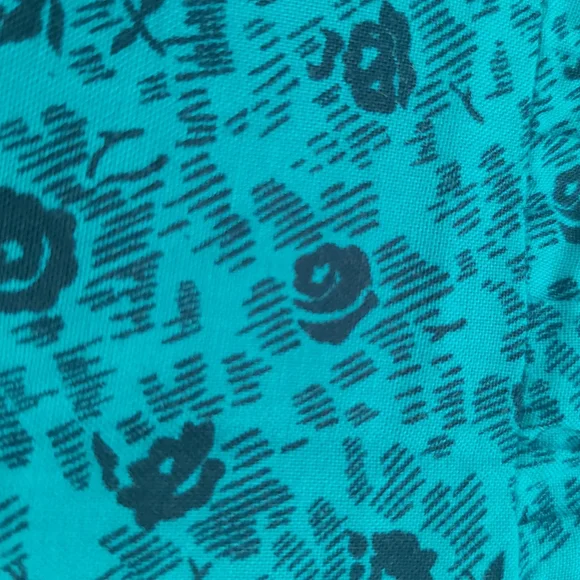 Vintage Lapel Waist Pleated Dress Micro Floral - Picture 11 of 11